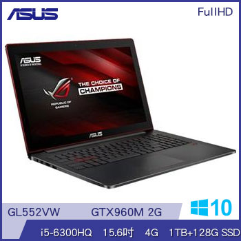 【福利品】ASUS GL552VW Ci5 NV960 筆記型電腦 GL552VW-0081A6300HQ