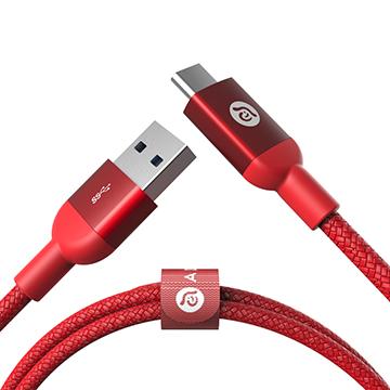 ADAM TYPE-C to USB 3.1 編織線1m-紅 CASA M100 紅