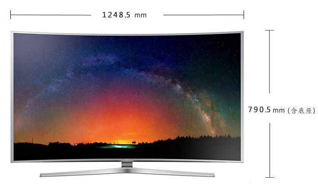 SAMSUNG 55型 曲面超4K电视 UA55JS9000